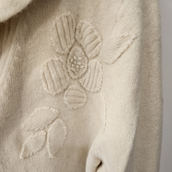 NWOT - Vintage Sigrid Olsen Cardigan -  Cream - Classic - Elegant - Picture 6 of 11